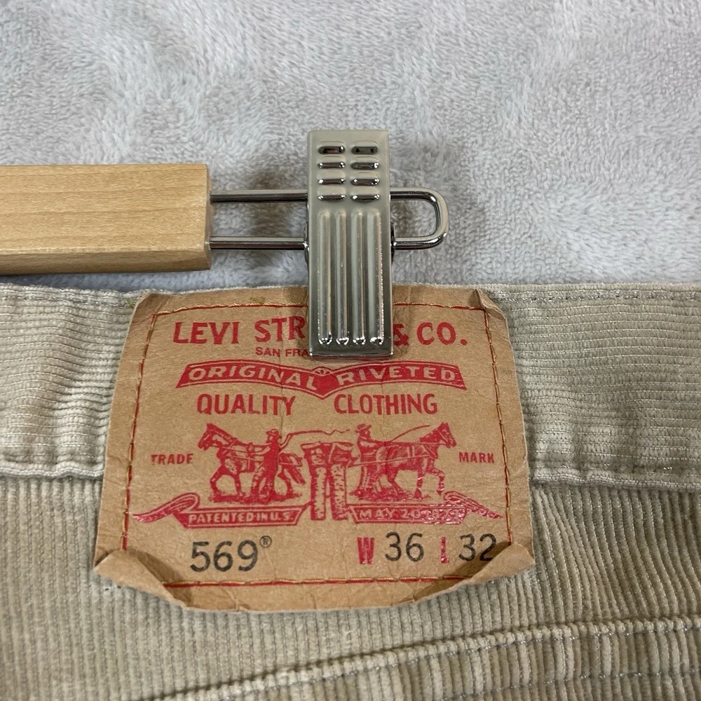 VTG Levis 569 Corduroy Pants Mens 36x32 Baggy Y2K Skater 2000s Loose Straight